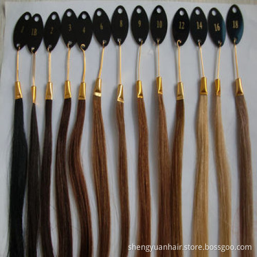 Human hair color chart
